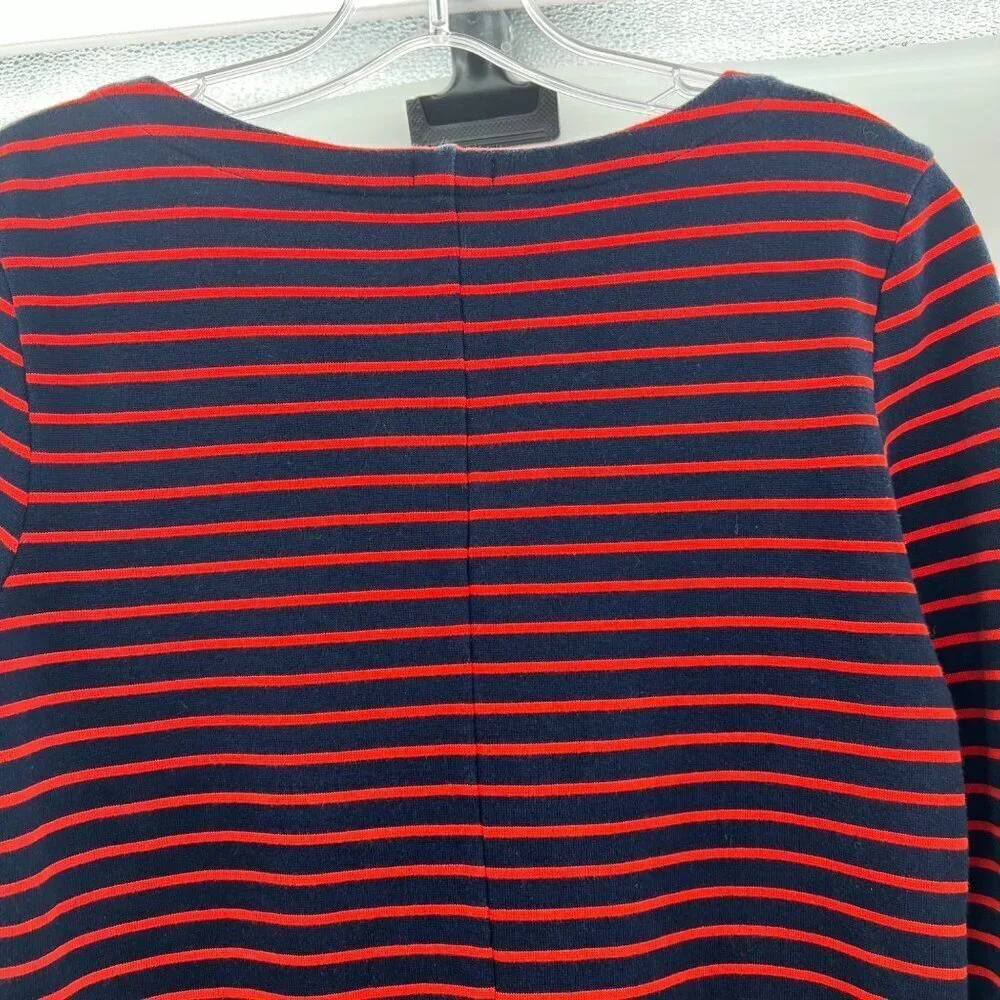 J.Crew Women's Striped Shift Dress Navy/Orange Size XS